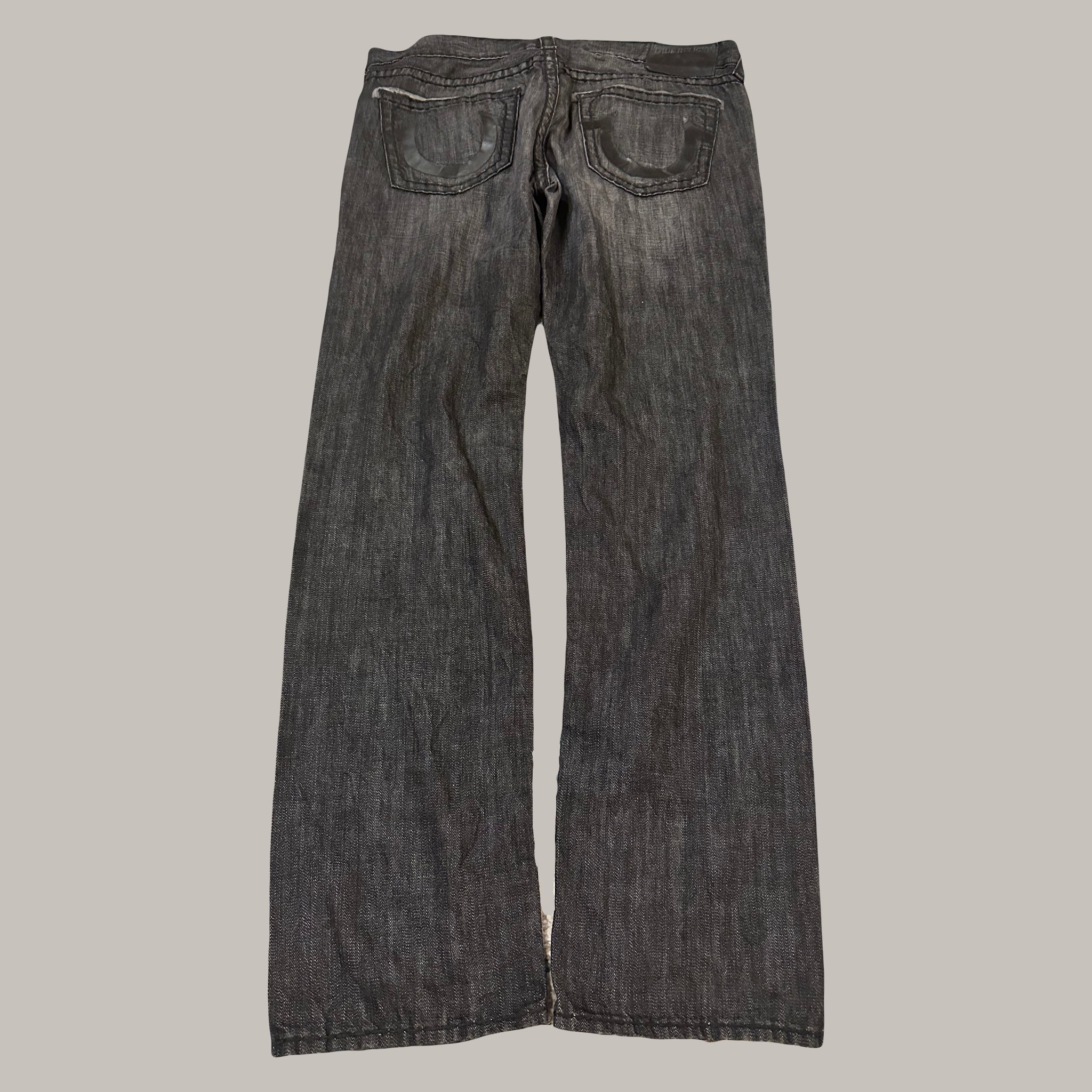 Black Washed Relaxed Jeans (36)