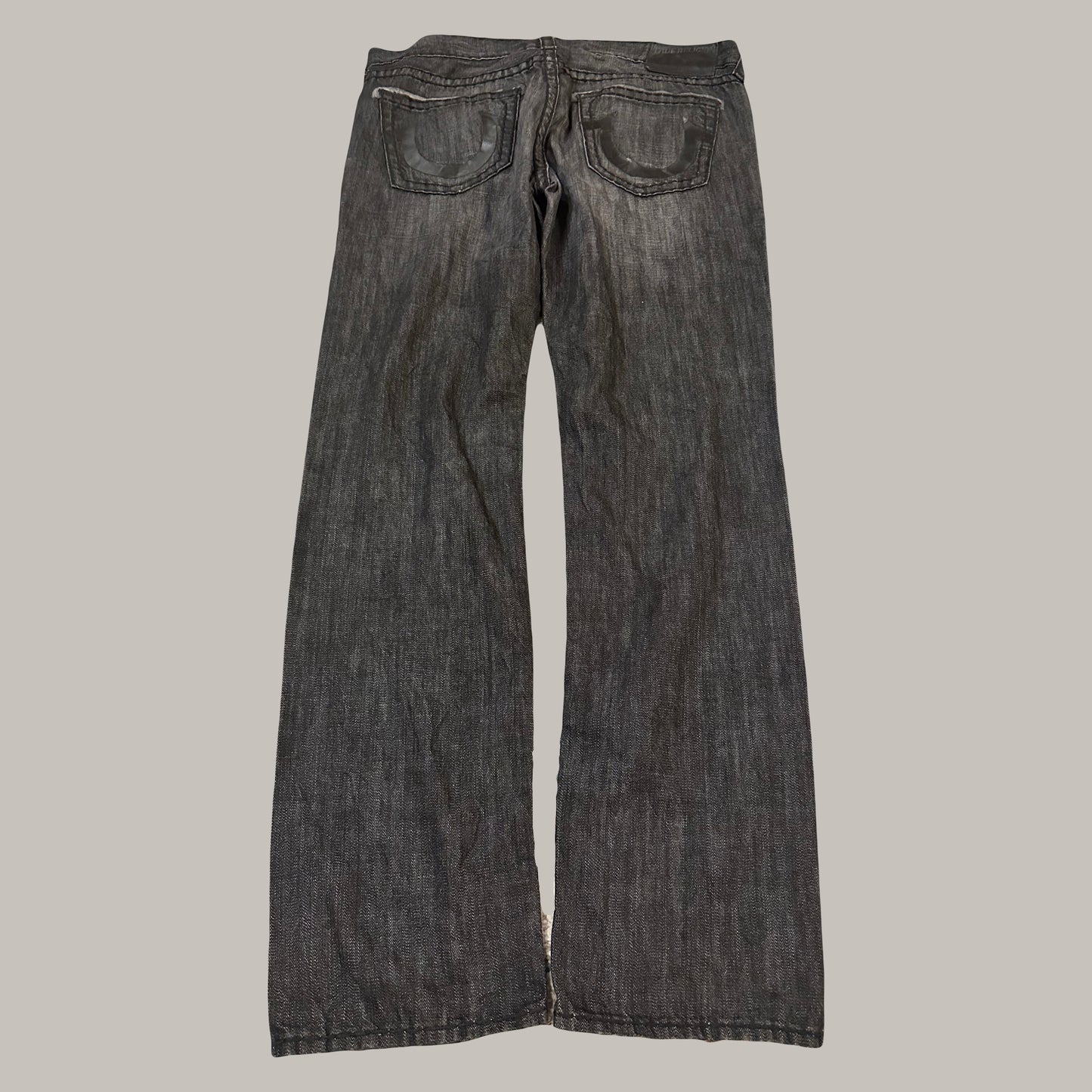 Black Washed Relaxed Jeans (36)