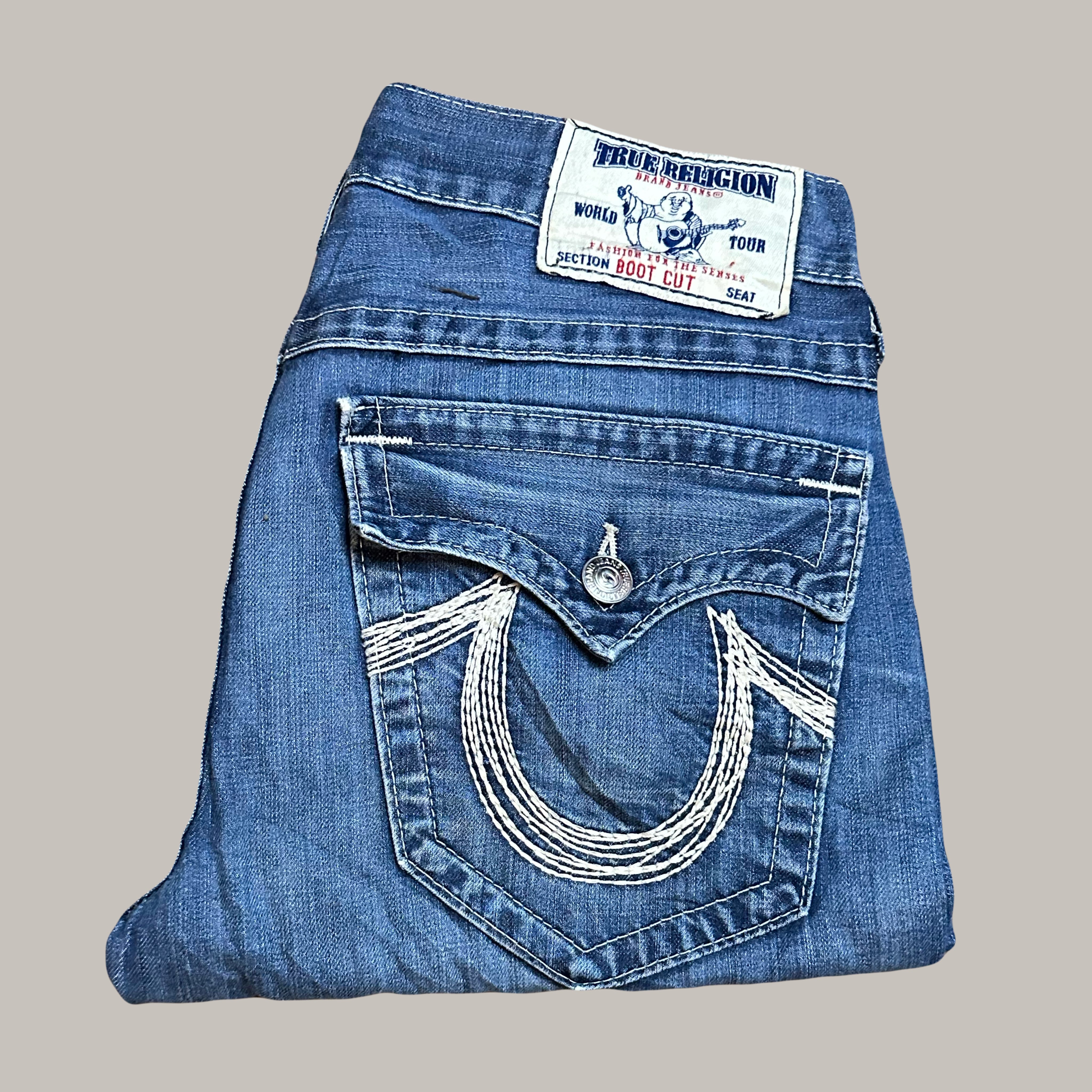 Billy Embroidered Horseshoe Jeans (32)