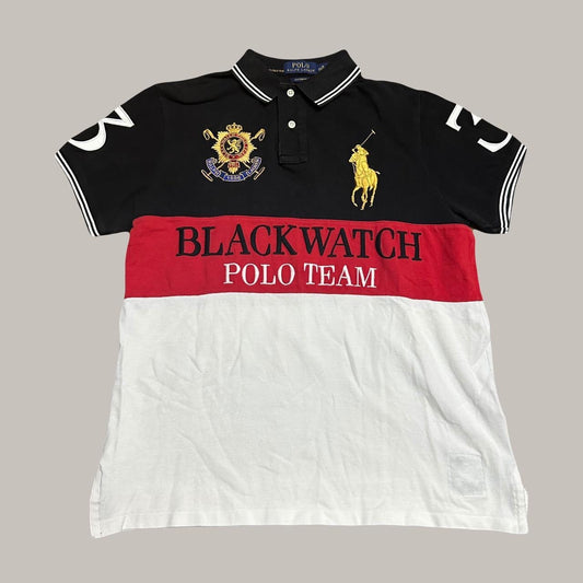 Black watch polo (M)