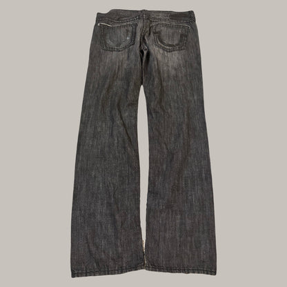 Black Washed Relaxed Jeans (36)