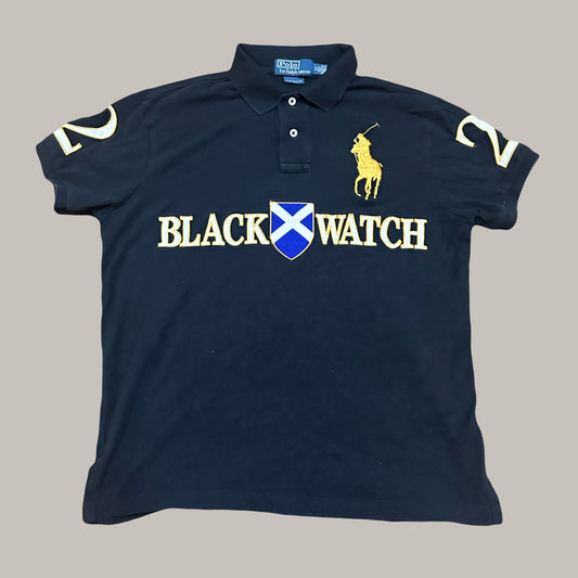 Black watch polo (M)